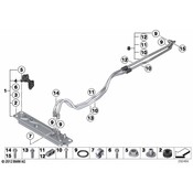 BMW Transmission Oil Cooler Line - Genuine BMW 17227636885