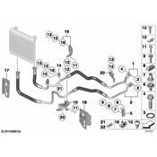 BMW Oil Cooling Pipe Inlet - Genuine BMW 17227636940