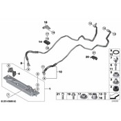 BMW Automatic Transmission Oil Cooler Hose - Genuine BMW 17227795490