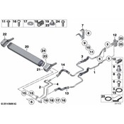 BMW Oil Cooling Pipe Inlet - Genuine BMW 17227980111