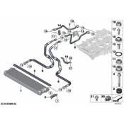BMW Engine Oil Cooler Line - Genuine BMW 17228094809