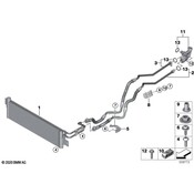 BMW Auto Trans Oil Cooler Hose Assembly - Genuine BMW 17228096458
