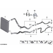 BMW Engine Oil Cooler Line - Genuine BMW 17228097225