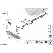 BMW Auto Trans Oil Cooler Hose Assembly - Genuine BMW 17228600424