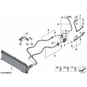BMW Automatic Transmission Oil Cooler Hose Assembly - Genuine BMW 17228602405