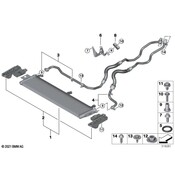 BMW Engine Oil Cooler Line - Genuine BMW 17228654896