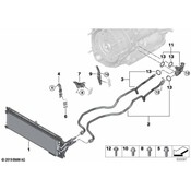 BMW Auto Trans Oil Cooler Tube - Genuine BMW 17228672936