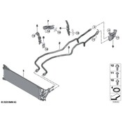 BMW Auto Trans Oil Cooler Hose Assembly - Genuine BMW 17228834096