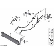 BMW Auto Trans Oil Cooler Hose Assembly - Genuine BMW 17229500612