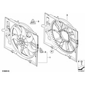 BMW Fan Shroud - Genuine BMW 17427514314