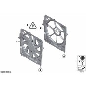 BMW Fan Shroud - Genuine BMW 17427612454