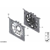 BMW Engine Cooling Fan Shroud - Genuine BMW 17427953402
