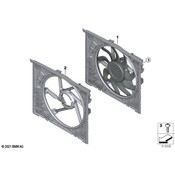 BMW Electric Drive Transaxle Radiator Fan - Genuine BMW 17429886712