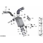 BMW Turbocharger Intercooler Pipe Clamp - Genuine BMW 17518489431