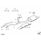 BMW Exhaust Muffler - Genuine BMW 18101247442