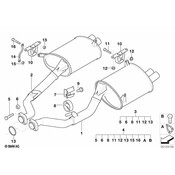BMW Exhaust Muffler - Genuine BMW 18101404318