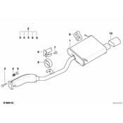 BMW Exhaust Muffler - Genuine BMW 18101433388