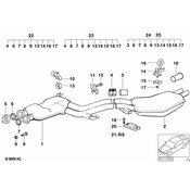 BMW Exhaust Muffler - Genuine BMW 18101705760