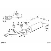 BMW Rear Silencer - Genuine BMW 18101705812