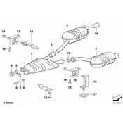 BMW Rear Silencer Left - Genuine BMW 18101723157