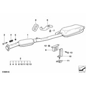 BMW Exhaust Muffler - Genuine BMW 18101743263