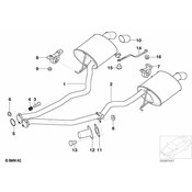 BMW Exhaust Tail Pipe Tip - Genuine BMW 18107503584