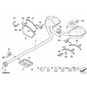 MINI Exhaust Muffler (R53) - Genuine MINI 18107523566
