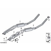 BMW Exhaust Muffler - Genuine BMW 18107524769