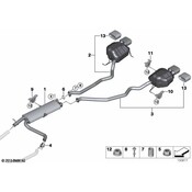 BMW Exhaust Muffler - Genuine BMW 18107529286