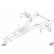 BMW Centre Muffler - Genuine BMW 18107841938