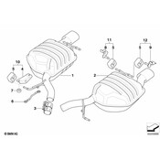 BMW Rear Silencer Right - Genuine BMW 18107841940
