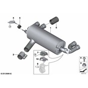 BMW Exhaust Tail Pipe Tip - Genuine BMW 18107853945
