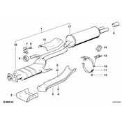 BMW Exhaust System - Genuine BMW 18111176188