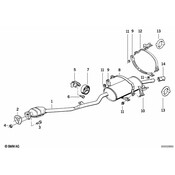 BMW Muffler Clamp - Genuine BMW 18201176178