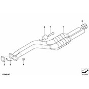 BMW Exhaust Bracket - Genuine BMW 18207528127