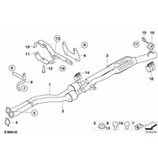 BMW Exhaust Bracket - Genuine BMW 18207530607