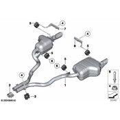 BMW Exhaust Bracket - Genuine BMW 18207586744