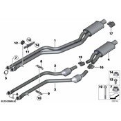 BMW Exhaust Bracket - Genuine BMW 18207608005