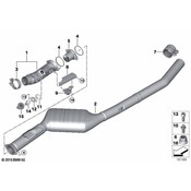 BMW Exhaust Bracket - Genuine BMW 18207804113