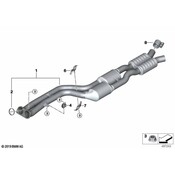 BMW Exhaust System Hanger Bracket - Genuine BMW 18208053349