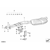 BMW Set Of Add-On Parts Silencer - Genuine BMW 18210146064