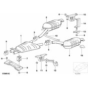 BMW Exhaust System Hanger - Genuine BMW 18211704798