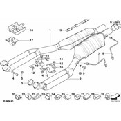 BMW Catalytic Converter - Genuine BMW 18301742684