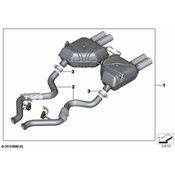 BMW Exhaust Muffler - Genuine BMW 18302184198