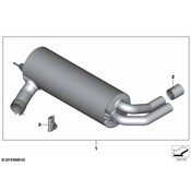 BMW M Performance Muffler - Genuine BMW 18302411186