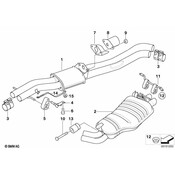 BMW Rear Silencer - Genuine BMW 18303415466