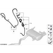 BMW Electric Changeover Valve With Bracket - Genuine BMW 18303427474