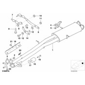 BMW Exhaust Muffler - Genuine BMW 18307502201
