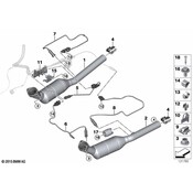 BMW Catalytic Converter - Genuine BMW 18307544137