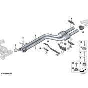 BMW Exhaust Bracket - Genuine BMW 18307550850